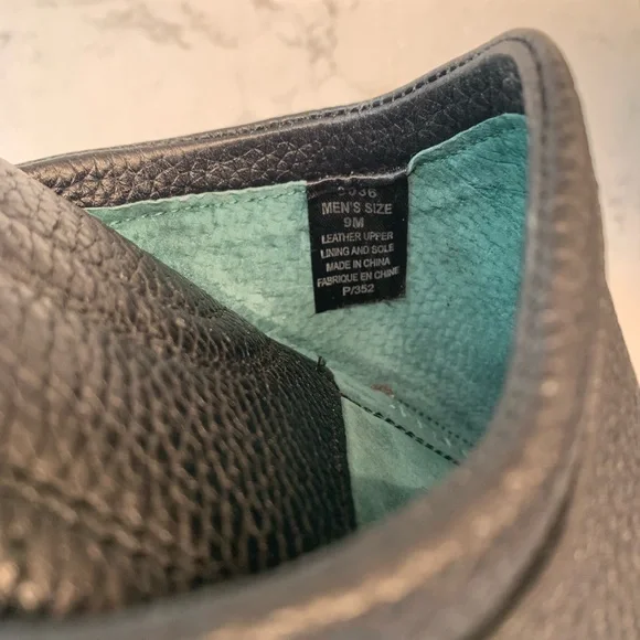 NEW LB Evans Black Leather Aristocrat Smoking Comfort Men's Slippers Size 9 - Picture 5 of 6